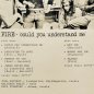 Preview: Fire • Could You Understand Me