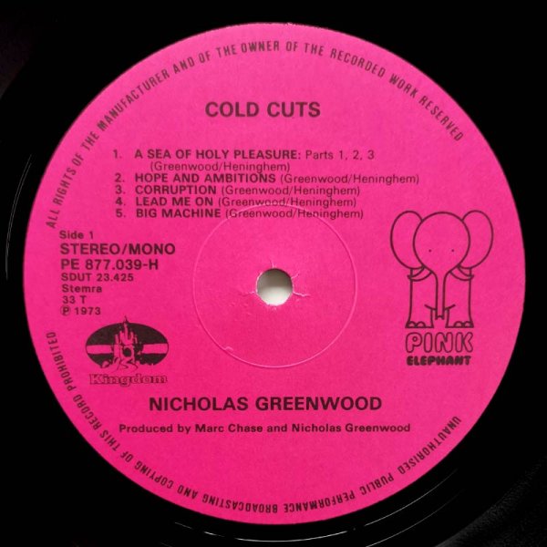 Nicholas Greenwood • Cold Cuts (NL)