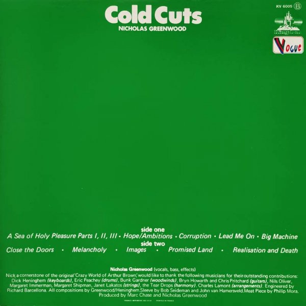 Nicholas Greenwood • Cold Cuts