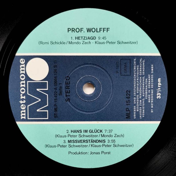 Prof. Wolfff • Prof. Wolfff