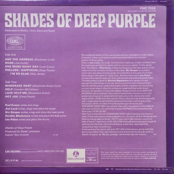 Deep Purple • Shades Of Deep Purple