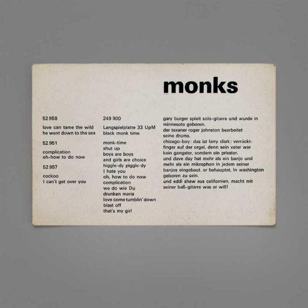 Monks • Black Monk Time