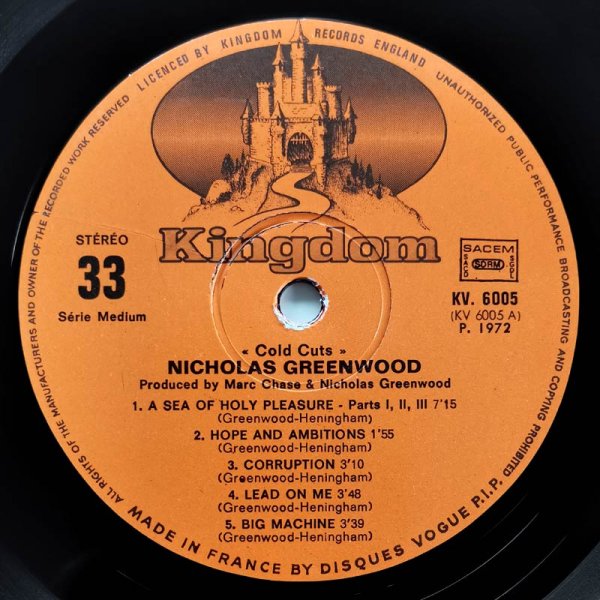 Nicholas Greenwood • Cold Cuts (FR)